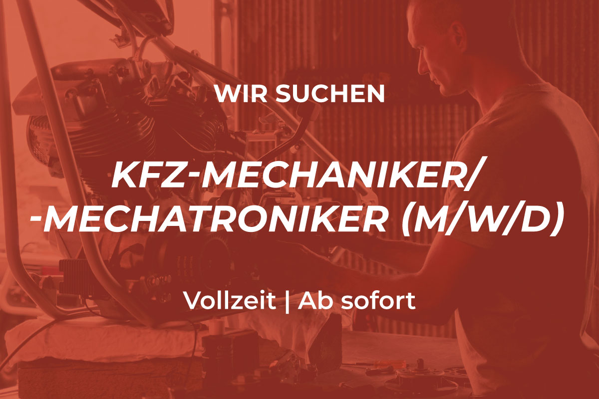 KFZ-Mechaniker/-Mechatroniker (m/w/d) gesucht! KFZ-Mechaniker/-Mechatroniker (m/w/d) gesucht!